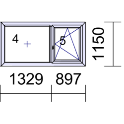 P10/2 2226x1150mm - Fenêtre...