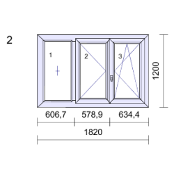 P.02 1820x1200 - Fenêtre PVC