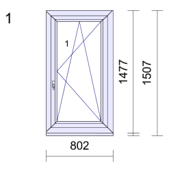 P.01 802x1507 - Fenêtre PVC