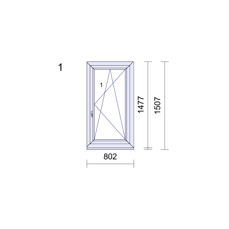 P.01 802x1507 - Fenêtre PVC