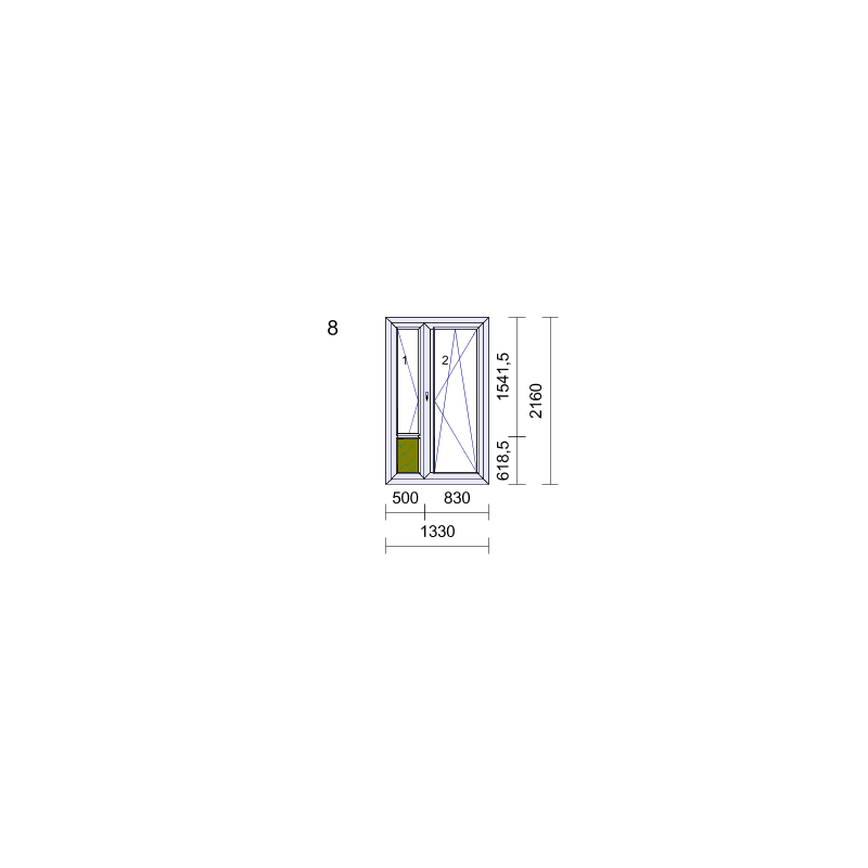 P.08 1330x2160 - Porte-Fenêtre PVC