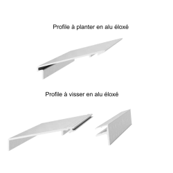 Profile à planter en aluminium