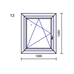 P13 - 1095x1260 - Fenêtre PVC