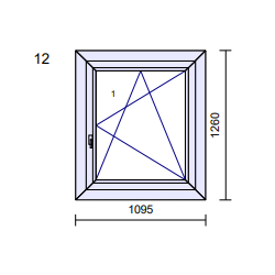 P12 - 1095x1260 - Fenêtre PVC