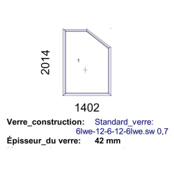 1402x2014mm - verre isolant