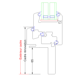 P.09 2430x1860mm - Fenêtre PVC