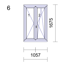 P.06 1057x1675mm -  Fenêtre...