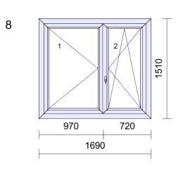 P.08 1690x1510mm -  Fenêtre...